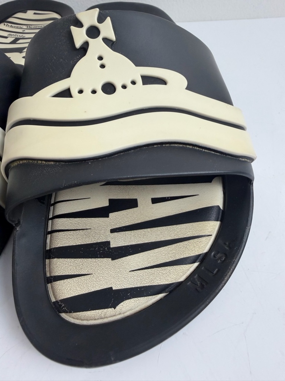Vivienne Westwood x Melissa Anglomania 
Beach Slide Sandals Size 8 Punk Goth - Picture 6 of 15